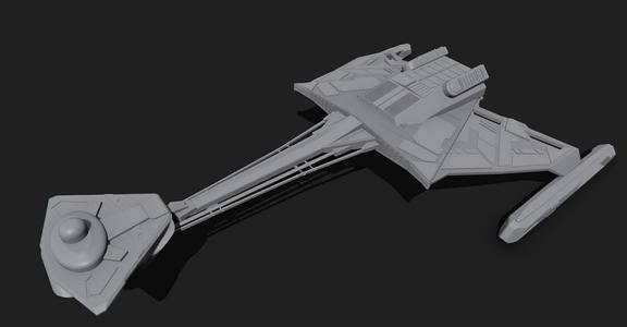 Klingon K7 Advanced - battlecruiser - star trek
