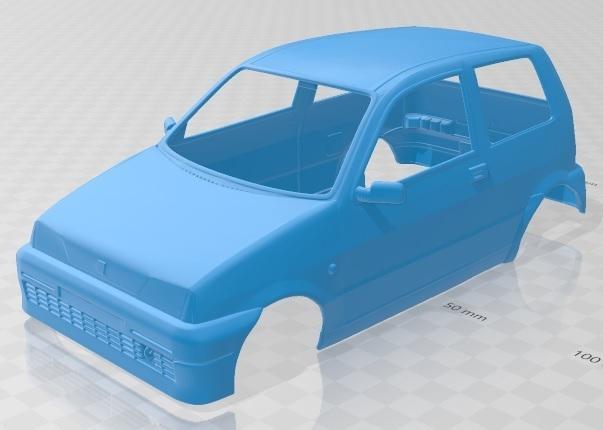 Fiat Cinquecento 1991 Printable Body Car