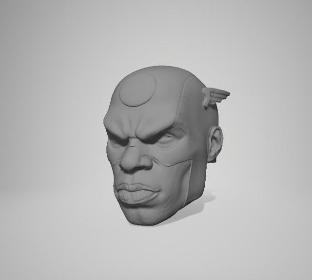 Captain Assyria Head Custom Marvel Legends