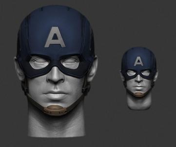 1/6 1/12 Helmat on CAPTAIN AMERICA STEVE ROGERS CHRIS EVANS HEAD HEADSCULPT