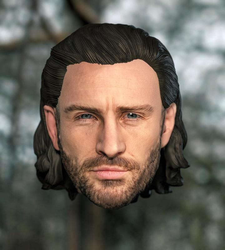 1/6 1/12 Kraven the Hunter Sergei Kravinoff Aaron Taylor-Johnson Head Headsculpt