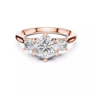 Trio Solitaire Ring 3dm stl renders animation videos details