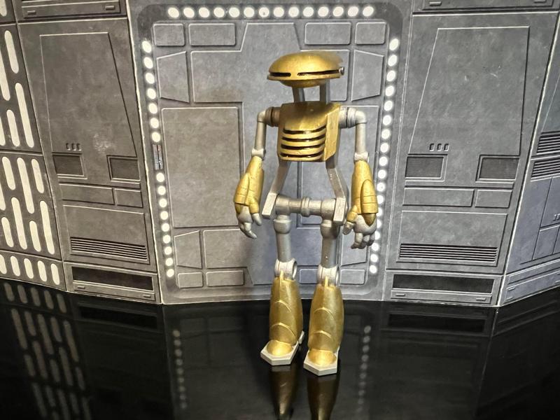 STAR WARS ATHA PRIME, BLUE FOUR DROID, THE EPIC CONTINUES, UNPRODUCED ACTION FIGURE, 3.75", 1/18, 5POA