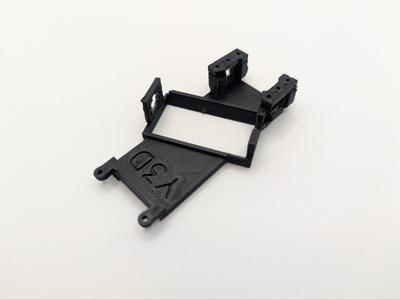 Angled slot/scalextric cradle