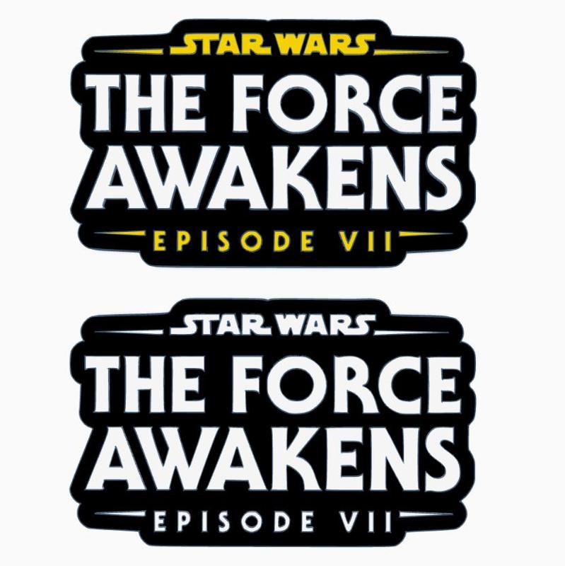 STAR WARS - THE FORCE AWAKENS - EPISODE VII Logo Display by MANIACMANCAVE3D