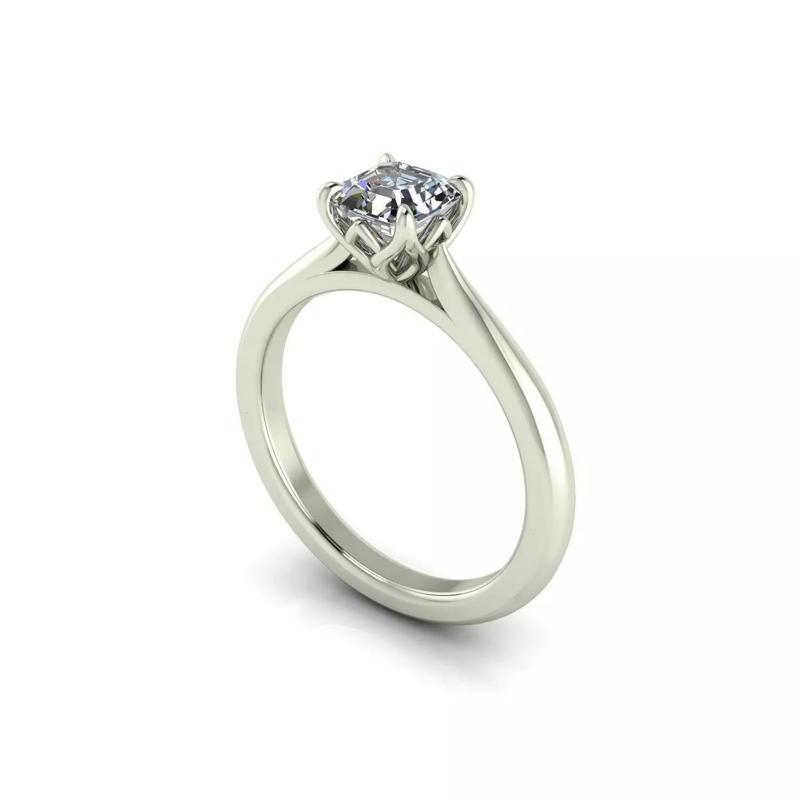 Solitaire Six Prong Wedding Ring