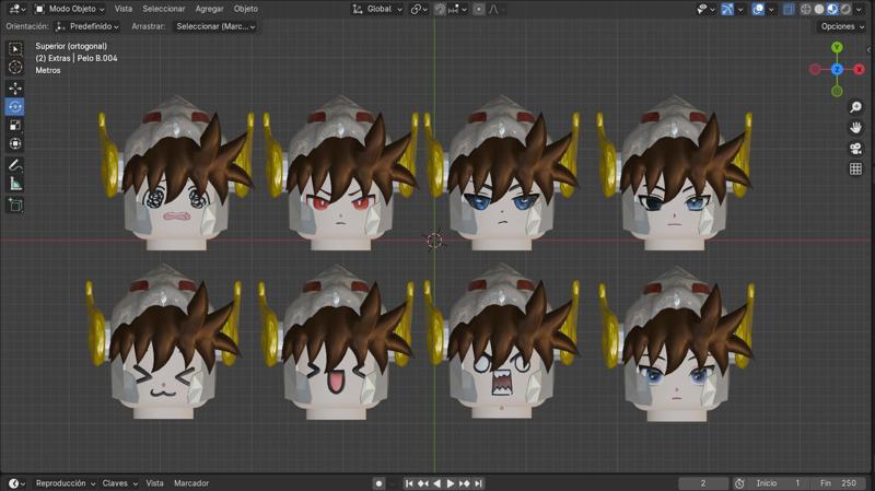 Saint Seiya - Minifigure & Big template (Blender 4.0)