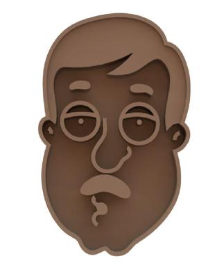 Family Guy Tom Tucker cookie cutter