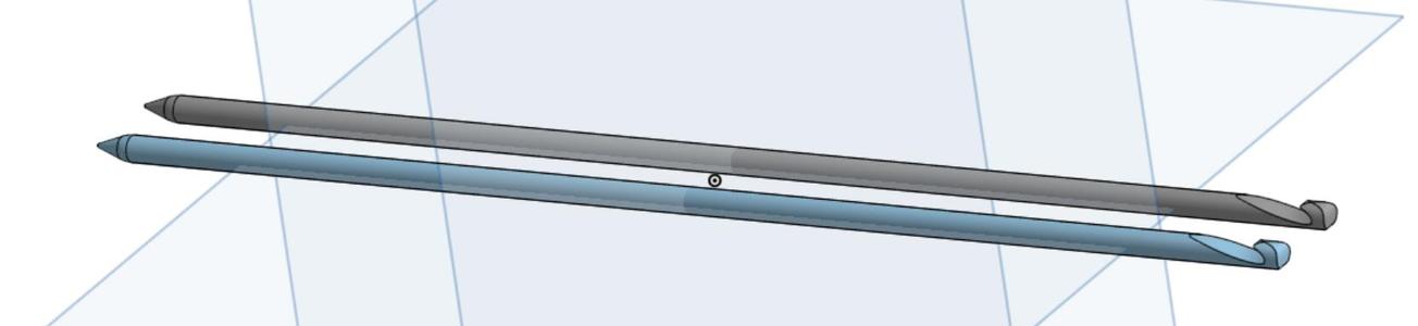 2 in 1 Knitting/Crochet needles