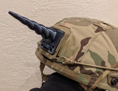 Tactical Unicorn horn with NVG mount