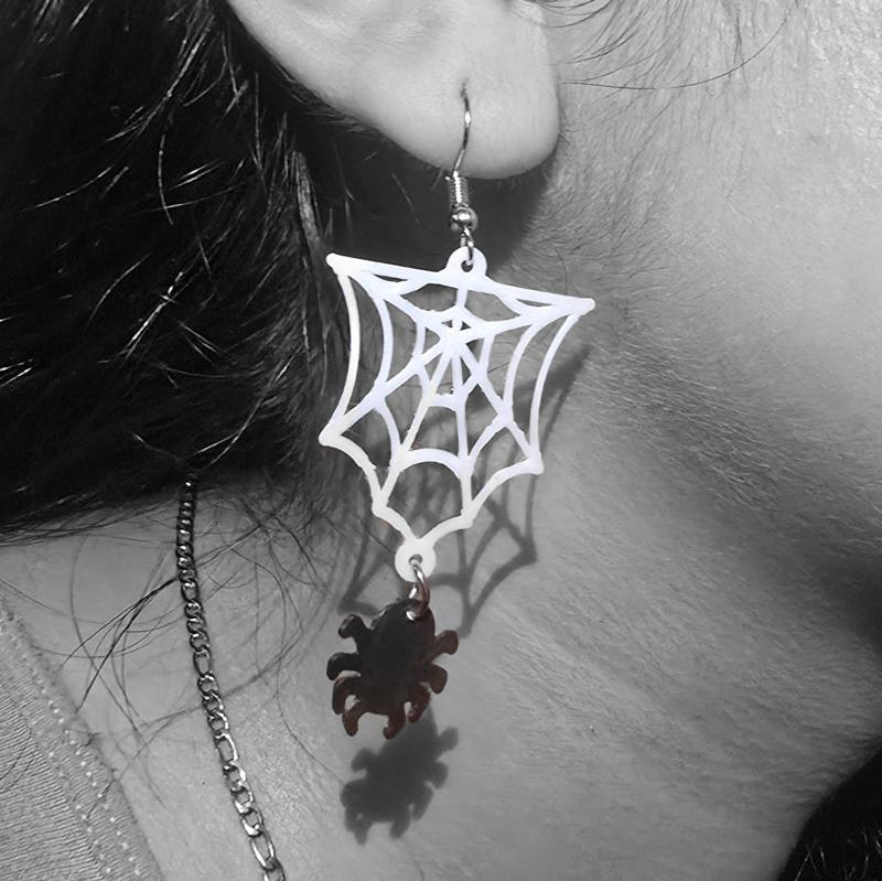 Aretes Telaraña / Spiderweb earrings