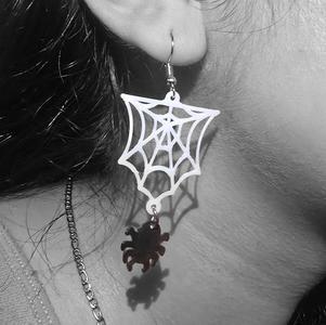 Aretes Telaraña / Spiderweb earrings
