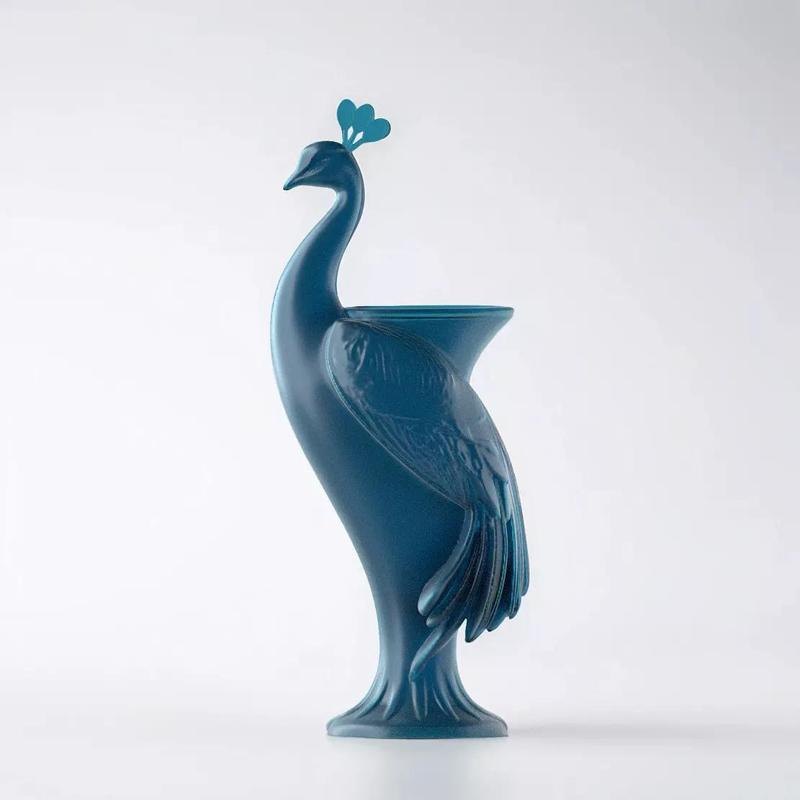 Peacock Vase