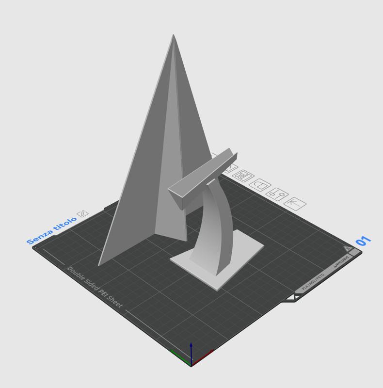 Paper plane with stand