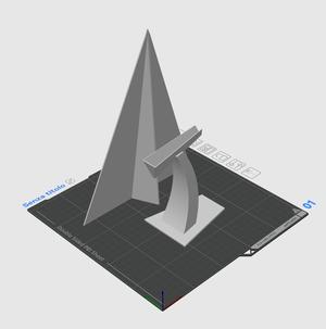 Paper plane with stand