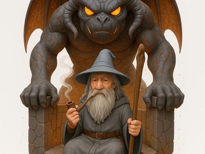 This is fine. Gandalf vs Balrog