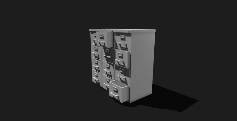 1 12 Scale Filing Cabinet