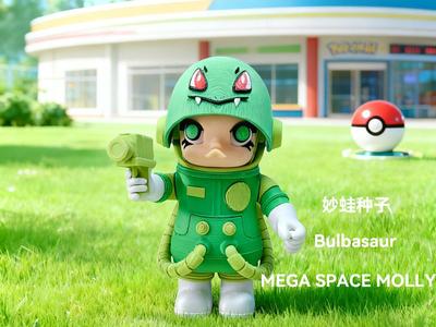POPMART MEGA SPACE MOLLY Pokemon Bulbasaur's Space Molly - No AMS, separated parts
