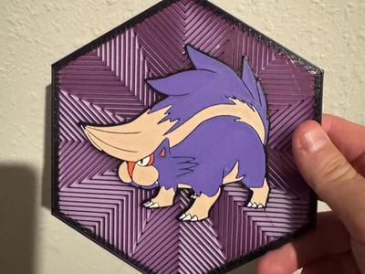 #435 Skuntank Hex Wall Art