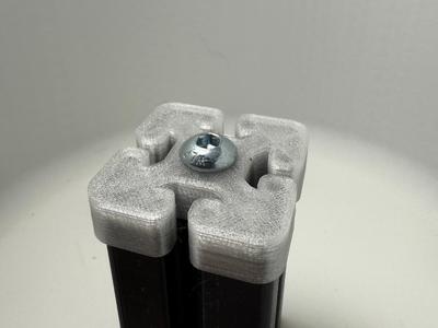 40x40 End Cap with M8 Mounting Point