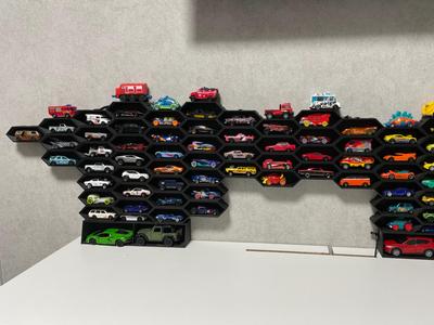 Modular Hex Hot Wheels Car Display Shelf  