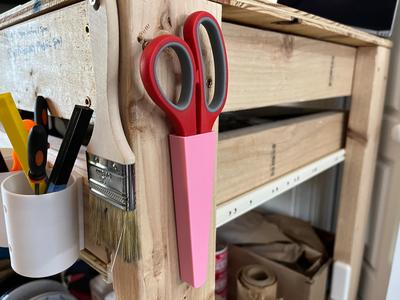 Scissor Holder Wall Mount Double-Sided Tape