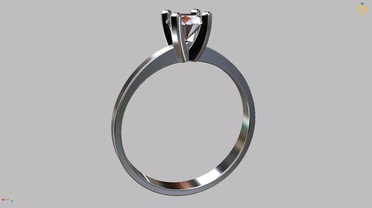 Solitaire Ring 5 00mm Gem
