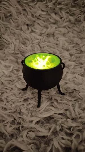Tealight Flickering Cauldron - Halloween
