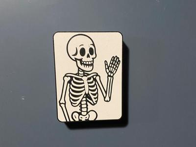skeleton wave lightbox