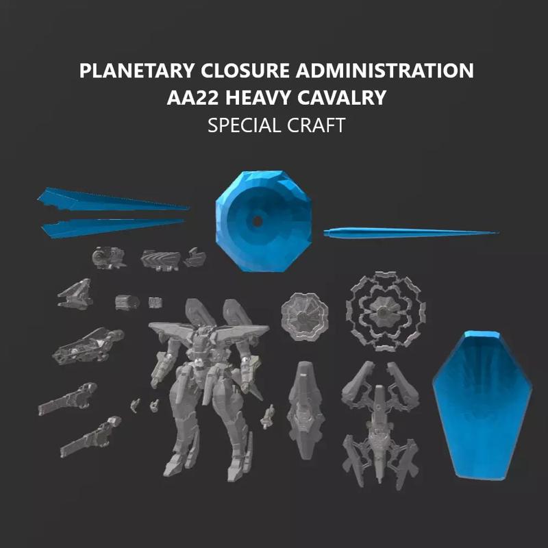 AA22 HEAVY CAVALRY Model Kit Armored Core 6 30MM Scale