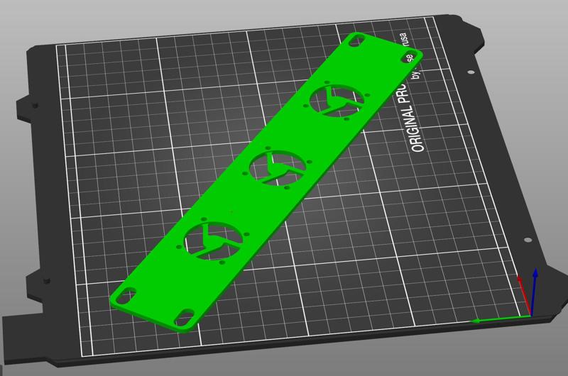 10 inch 1U 30mm Fan Plate