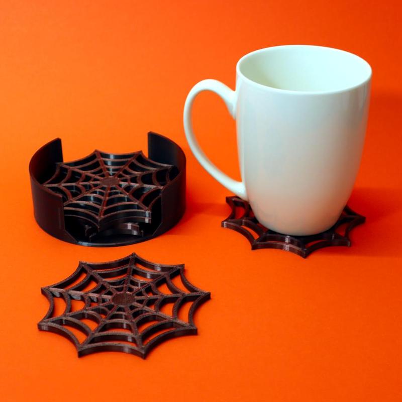 Spider web coaster