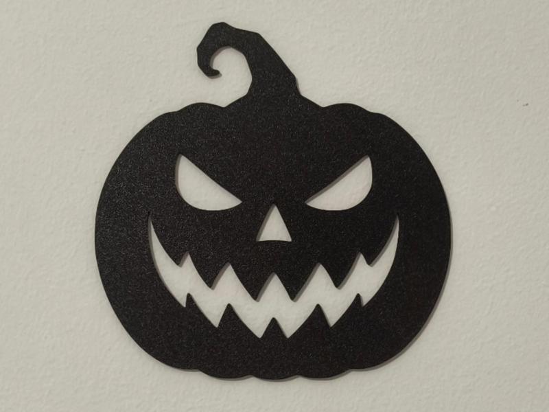 Evil Pumpkin Silhouette Wall Decoration
