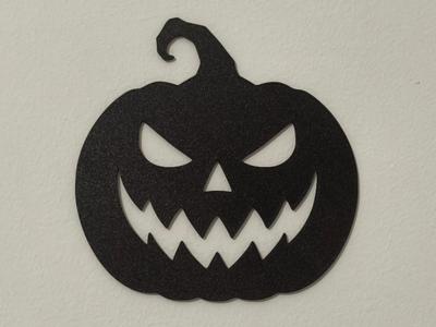 Evil Pumpkin Silhouette Wall Decoration