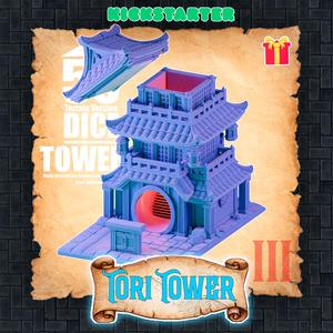 50 Dice Towers III – 3D Printable Collection – Tori Tower