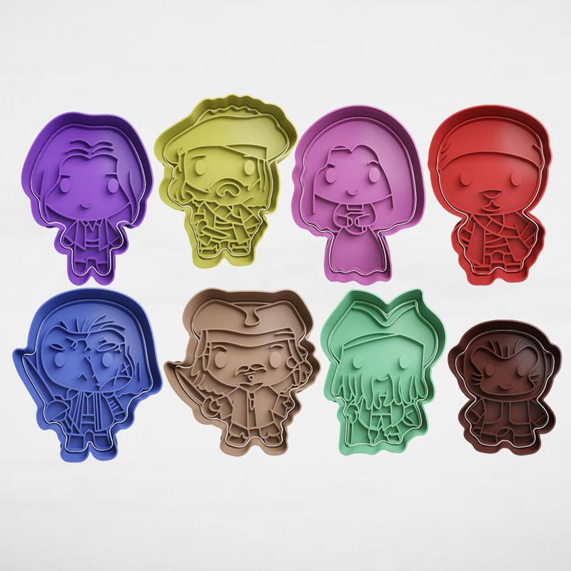 Pirates of the caribbean chibi cutter set x8