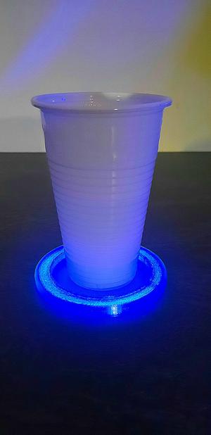 Fluorescent coasters