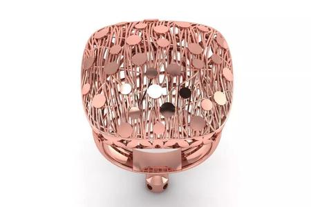 Vintage Filigree Ring STL OBJ FBX Renders Details