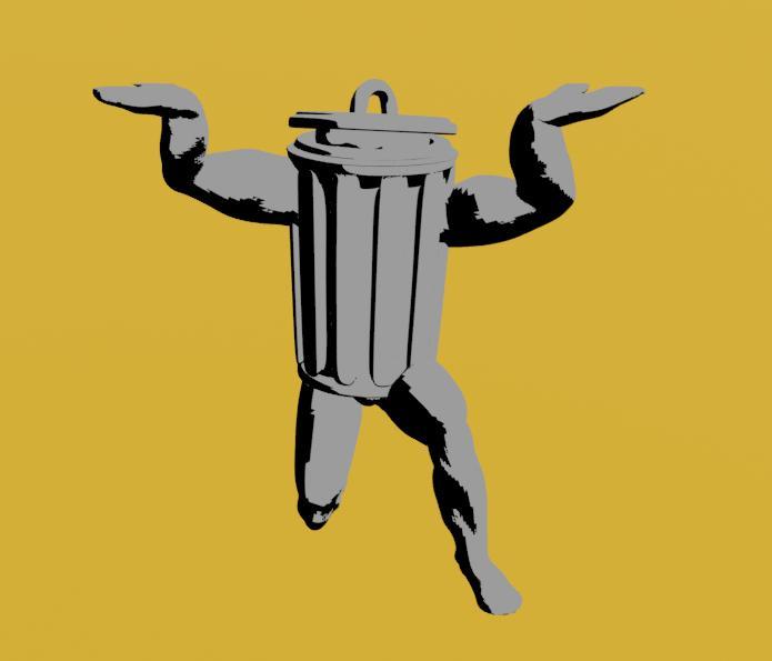 HONKAI STAR RAIL : TRASH CAN GPU HOLDER