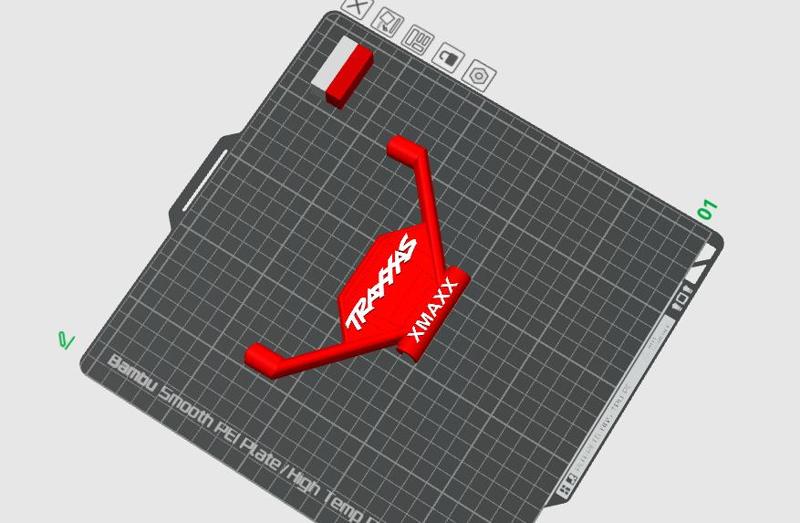 TRAXXAX XMAXX REAR BUMPER HOLDER REINFORCED