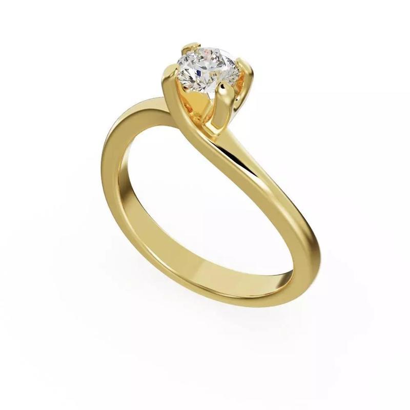 Twisted engagement ring