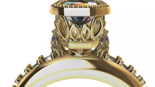 TROPHY EMERALD RING STL VERIFIED