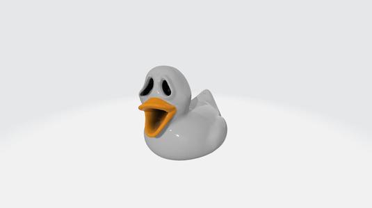 Ghost duck - 3d model