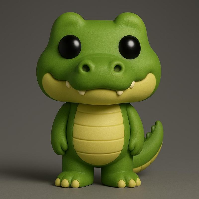 Crocodile Funko-Style 3D Model – Jacaré STL