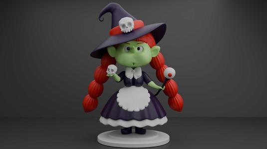 halloween wizard girl