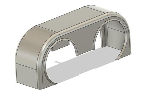 1/25 Peterbilt 359 big rig rear fender v7