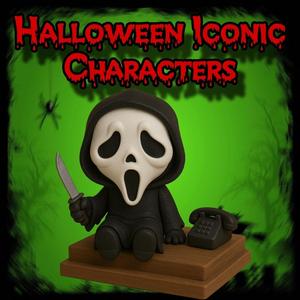 Scream diorama chibi Halloween iconic characters