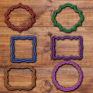 Vintage Frame cookie cutter set 2