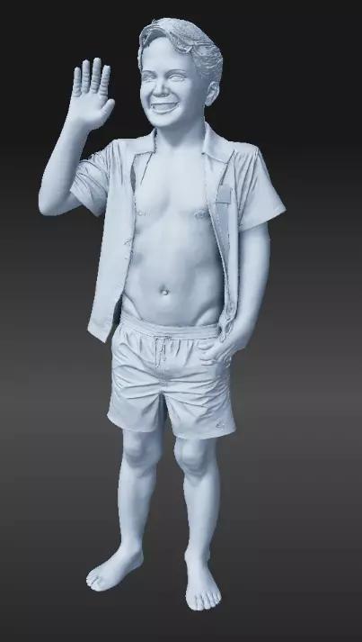 Teen male shorts shirt hi poly hi res