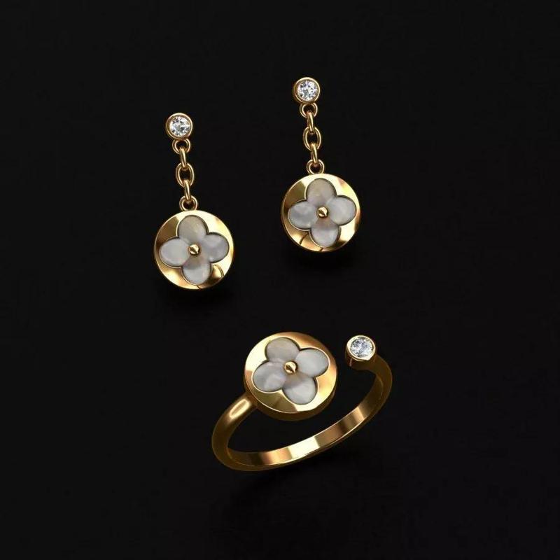 Ring and Earrings